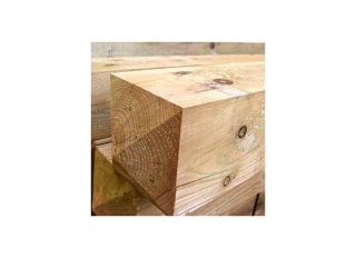 Timber Chamfered 4 Way Weathered Gate Post Green 150x2400mm