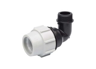 Plasson MDPE 32mm x 1in 90 Degree Male Elbow 7850