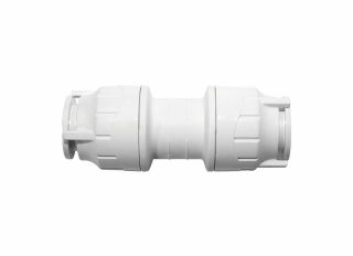 Polypipe FIT015 Polyfit Straight Coupler White 15mm