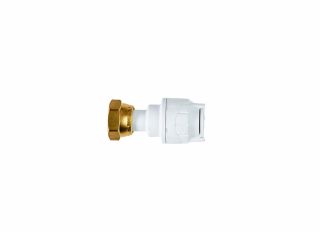 Polypipe FIT715 Polyfit Straight Tap Connector White 15mmx1/2in