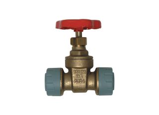 Polypipe Polyplumb PB3122 Gate Valve Brass 22mm