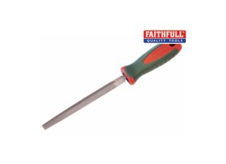 Faithfull Three Square Second Cut File 150mm