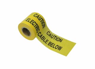 Faithfull Caution Electric Cable Below Warning Tape 365m