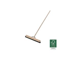 Wooden Squeegee With Rubber Blade And Stayed Handle