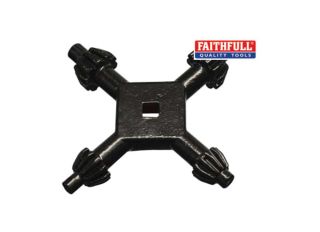Faithfull Chuck Key 4 Way