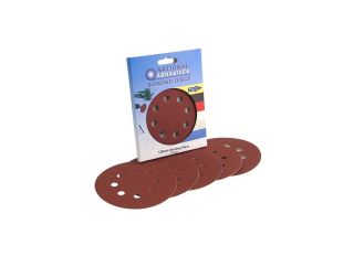 NA Random Orbit Sanding Discs Red Assorted 125mm  (Pack of 5)