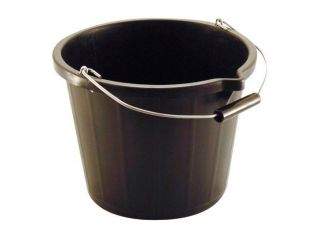 Rodo Plastic Bucket With Pourer Black 13.6L (3gal)