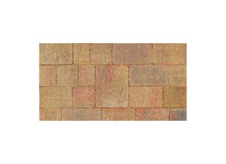 Brett Alpha Antique Medium Block Paving Autumn Gold 140x140x50mm