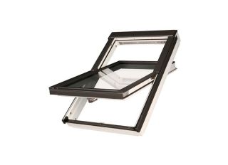 Fakro FTW-V P2 02 Centre Pivot Window White Acrylic 55x98cm