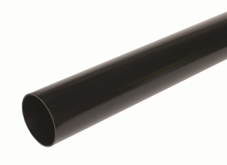 Hunter BR519 Rainwater Plain Ended Pipe Black 68mmx2.5m