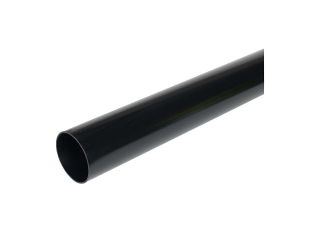 Hunter BR522 Rainwater Plain Ended Pipe Black 50mmx2m