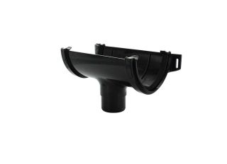 Hunter BR611 Surefit 125mm Gutter Running Outlet Black 68mm