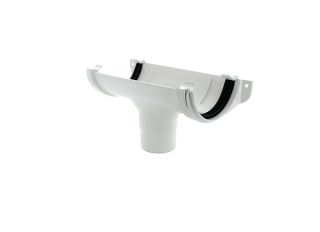 Hunter WR011 HR Gutter Running Outlet White 112mm