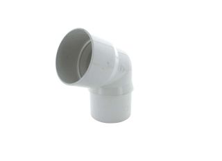 Hunter WR020 Rainwater 112.5 Deg Bend White 68mm