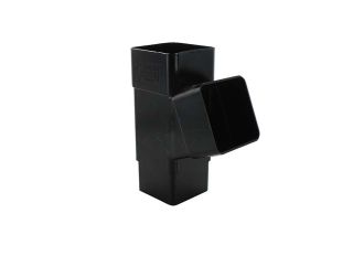 Hunter BR392 Squareflo Rainwater 112.5 Deg Branch Black 65mm