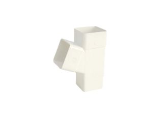Hunter WR392 Squareflo Rainwater 112.5 Deg Branch White 65mm