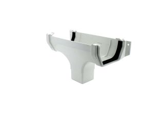 Hunter WR376 Squareflo Gutter Running Outlet White 114mm