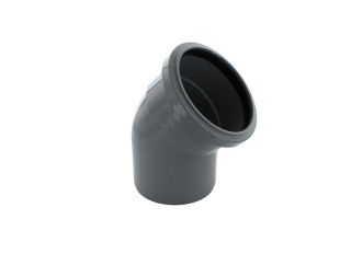 Hunter GS331 135 Deg Single Socket Bend Grey 110mm