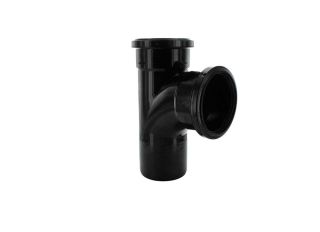 Hunter BS334 92.5 Deg Double Socket Branch Black 110mm