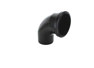 Hunter BS322 92.5 Deg Single Socket Bend Black 110mm