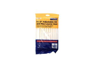 HIT & MISS VENT PLASTIC 9 X 6 1209W