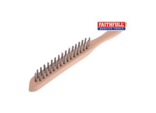 Faithfull Heavy Duty Scratch Brush 2 Row