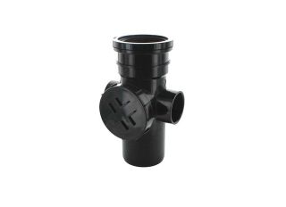 Hunter BS616 Single Socket Access Pipe Black 82mm