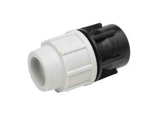 PLASSON MDPE COMPRESSION ADAPTOR 7030 25mm - 3/4 FEMALE BSP