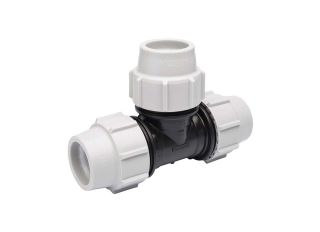 PLASSON MDPE COMPRESSION EQUAL TEE 7040 20mm