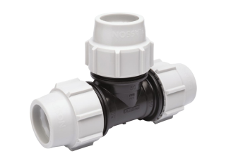PLASSON MDPE COMPRESSION EQUAL TEE 7040 25mm