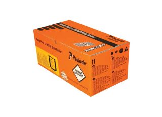Paslode IM350+ - Stainless Steel A2 Ring Shank Nails 63x2.8mm with 1 Fuel Cell 1100 Nails