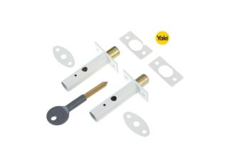 Yale Door Bolts White P-2PM444-WE-2