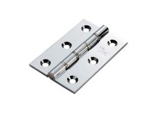 Carlisle Hinge Dbl Steel Washered Butt c/w Screws CP 76x50x2.5mm