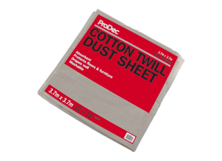 Rodo Prodec Cotton Twill Dust Sheet 3.7x3.7m (12x12ft)