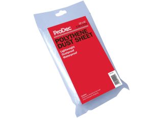 Rodo Prodec Polythene Dust Sheet 3.7x3.7m (12x12ft)