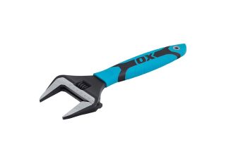 Ox Pro Adjustable Wrench Extra Wide Jaw 300mm (12in)