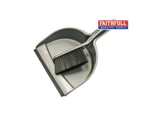 Faithfull Plastic Dustpan & Brush Set