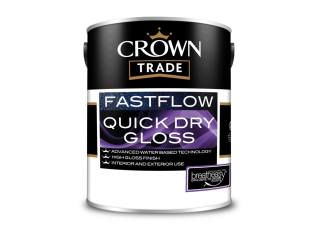 Crown Trade Fastflow Quick Dry Gloss White 1L