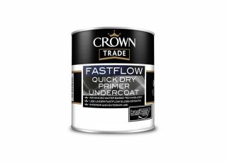 Crown Trade Fastflow Quick Dry Primer/Undercoat Grey 1L