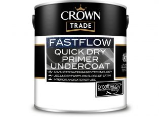 Crown Trade Fastflow Quick Dry Primer/Undercoat White 1L