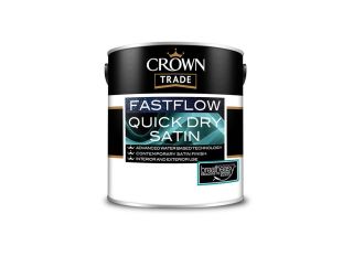 Crown Trade Fastflow Quick Dry Satin White 2.5L