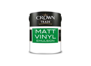 Crown Trade Matt Vinyl Emulsion Brilliant White 2.5L