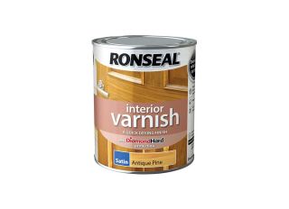 Ronseal Internal Varnish Satin Antique Pine 750ml