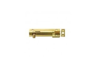 Carlisle Necked Bolt Polished Brass 100mm