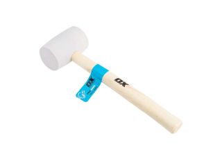 Ox Pro White Rubber Mallet 450g (16oz)