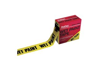Rodo Prodec Wet Paint Tape Yellow & Black 60mmx200m