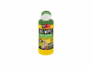 Big Wipes Multi-Surface Cleaning Wipes Green Lid 4x4in (Tub 80)