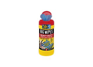 Big Wipes Heavy-Duty Cleaning Wipes Red Lid 4x4in (Tub 80)